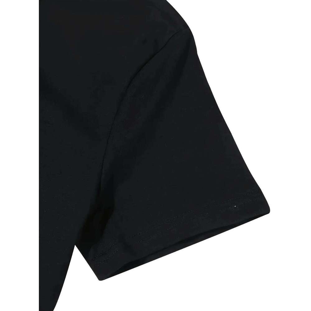 Chic Valentine's Day Butterfly Heart Print Casual T-Shirt for Women Clothing TopSoft Polyester, Crew Neck, Short Sleeve, Black XJ260306