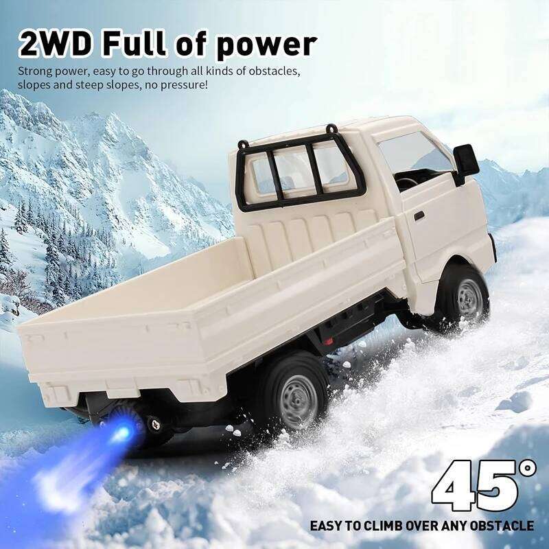 New KF21 1:16 2.4GHZ Remote Control Car Simulates Drift Climbing Trucks With Spray And LED Lights Toy For Children Boys Gift C260306