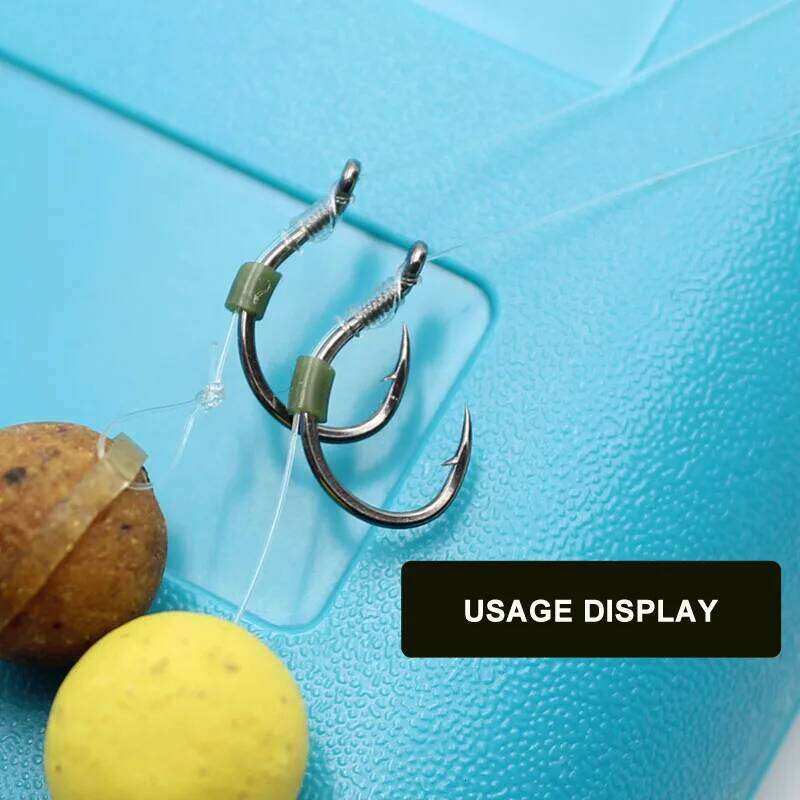 20PCS Hook Method Tackle Barbed Eyed Feeder Fishing Hooks for Carp Hair Rig S260305