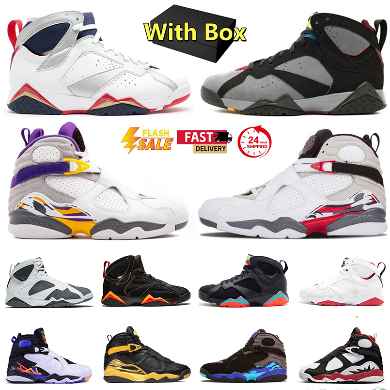 Basketball Shoes 8 8s Bugs Bunny Designer Shoe 7 7s Men Women Sport Sneakers Winterized Gunsmoke Bordeaux Flint Hare Patent Three Peat Leather Fashion Trainers