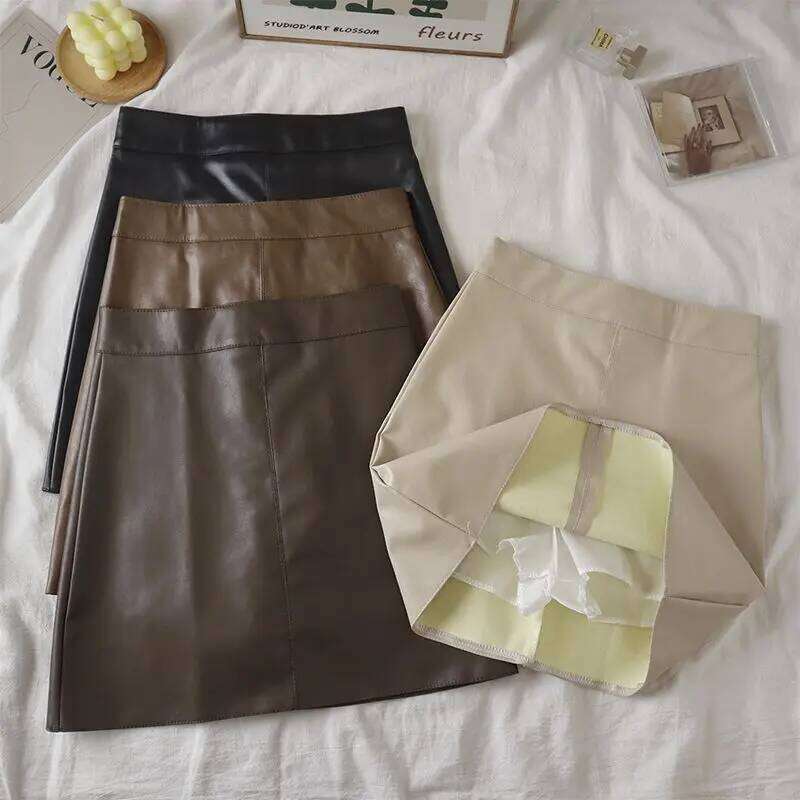Summer New High Waist Zipper Solid Short Women Y2K Aesthetic Casual Slim Wrapped Hip Skirt All Match Sexy Female Clothes XJ260309