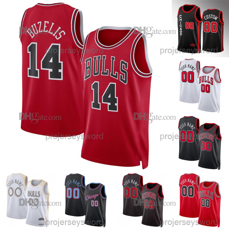 ChicagoBullss Jerseys Matas Buzelis Zach Collins Rob Dillingham Noa Essengue Josh Giddey Jaden Ivey Isaac Okor Collin Sexton Anfernee Simons Custom Basketball