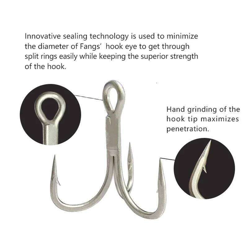 TAKEDO 6066-4X-NP UltraAntirust Treble Hook BT663-UA Triple Hooks 1/0 - 8# Fishhook For Saltwater Freshwater Fishing S260305