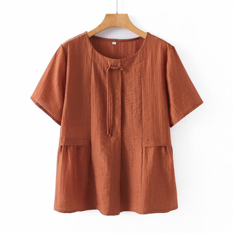 Middleaged Moms Summer Casual Fashion Tshirt Set 2025 Style for Middleaged and Elderly Agereducing Loose Slimming Top 210603