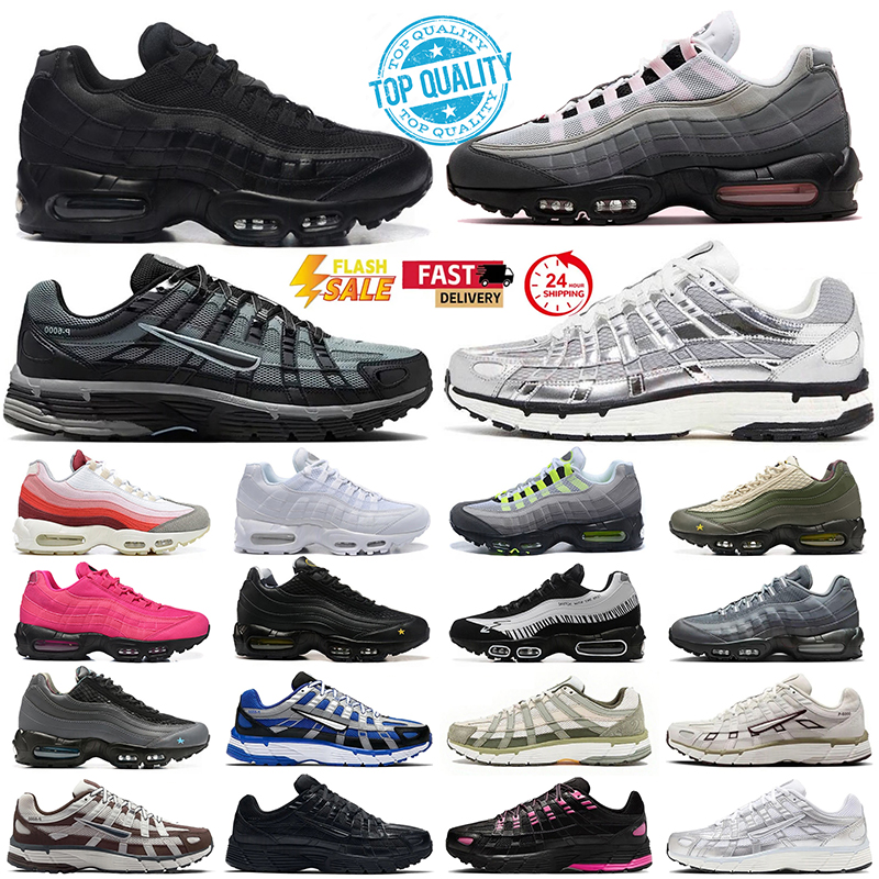 designer shoes P6000 trainers P 6000 95 95s With Box Casual Shoes Shadow grey Light Army Cargo Khaki Flat Pewter Anthracite Smoke Grey Metallic Silver Trainers 36-47
