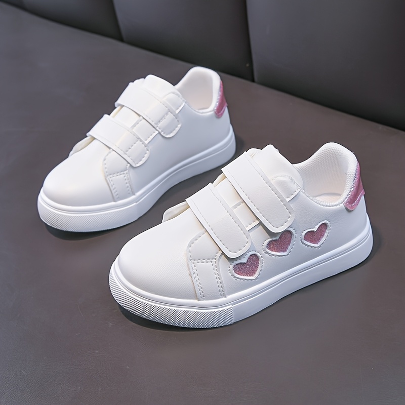 Free Shipping Kids Sneakers, Girls Shoes, White Sneakers, Board Shoes Children Fashion Walking Shoes Size 22-30