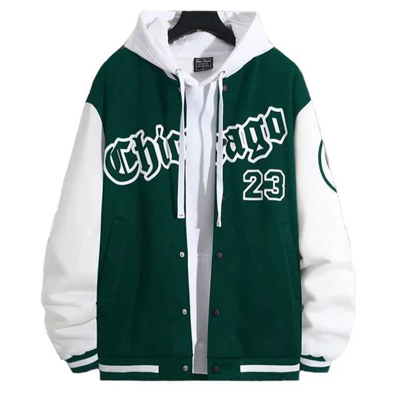 Mens Autumn Jacket Coat Letter Printed Wear Men Baseball Jacket Spring Casual Long SLeeve O-neck Jackets Mens Coats S-XXL M260309