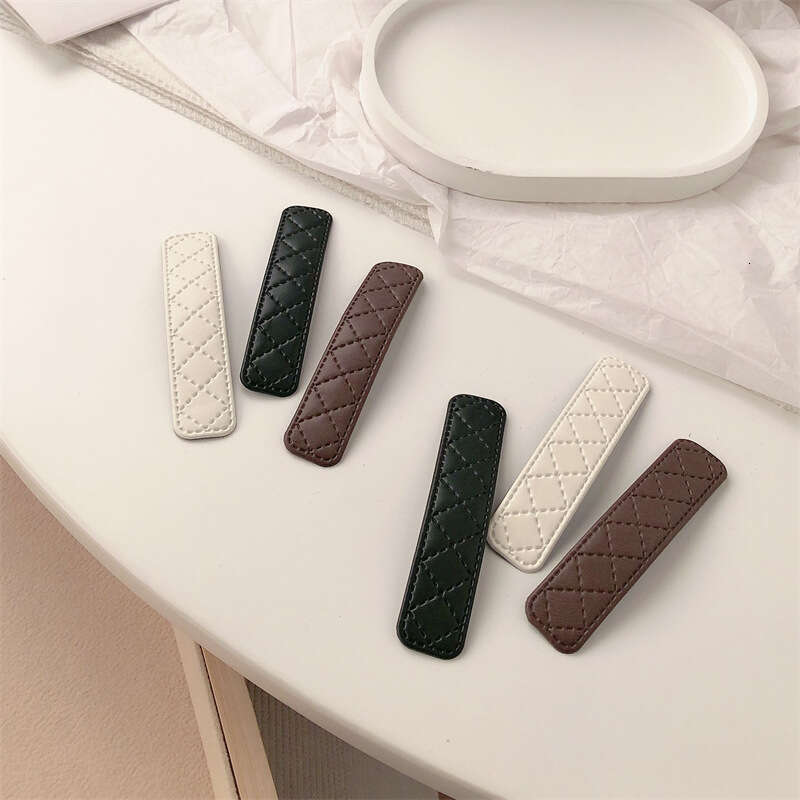 Hair Jewelry Hair Clips & Barrettes leather one-word BB for women sweet versatile fashion bangs broken hair side clip small hairpin