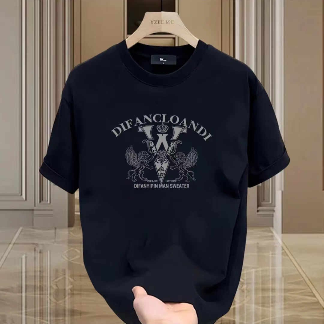 Designer Inspired T Shirt Men Luxury Graphic Style Casual Short Sleeve Soft Cotton Breathable Daily Summer Comfort Tops