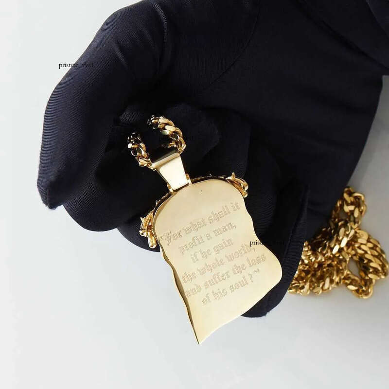 2020 Mens Sier 10k Solid Gold Iced Out Moissanite Hip Hop Jewelry Jesus Piece Charm Pendant for Necklace