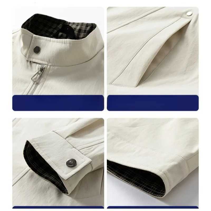 Spring Autumn New Trendy Casual Tooling Lapel Mens Jacket Sense Ruffian Handsome Teen Jacket Men Solid Color Clothes M260309