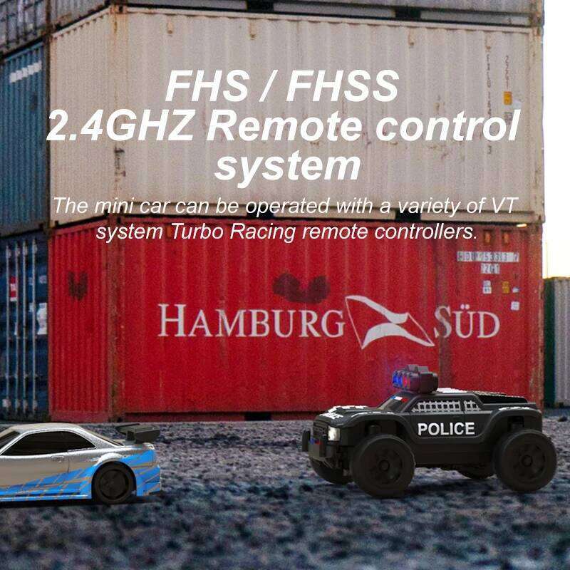 Turbo Racing 1:76 C82 Mini Full Proportional RTR Toys With Cool Lights for RC Truck Car Kids And Adults Gift C260306