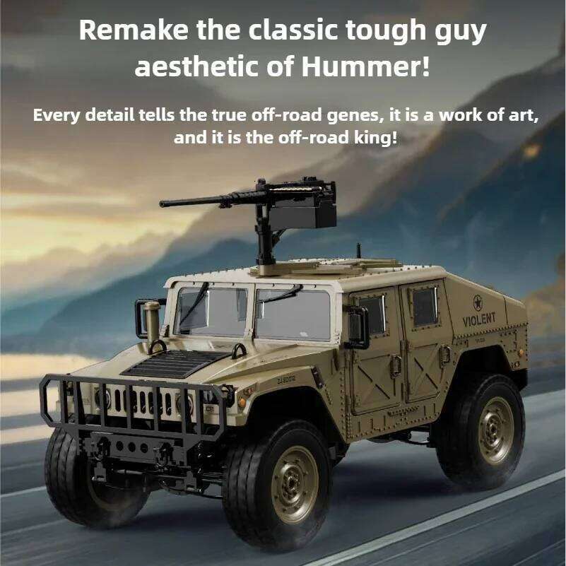 JJRC C8835 1:16 4x4 Remote Control Car - All-Terrain Climber with LED Lights Off-Road Adventure Toy Gift for Kids C260306