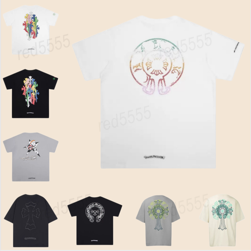 chromelys heart shirt Designer T shirts womens mens Luxury t shirt Men Loose Tshirts Cotton Letter Printed tshirt High Quality Streetwear unisex Short Sleeve tees