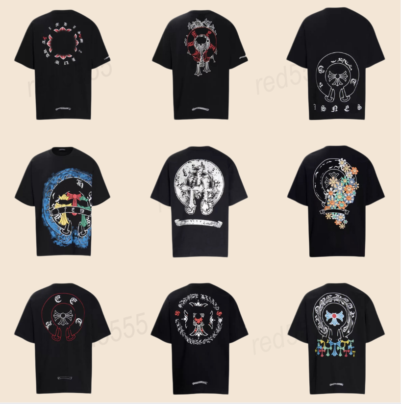 chrome t shirt Designer for Womens Mens T-Shirts Tees Summer Women T Shirts cottons Man Casual Shirt Luxurys Tshirts Clothing Street Shorts Sleeve classic Clothes