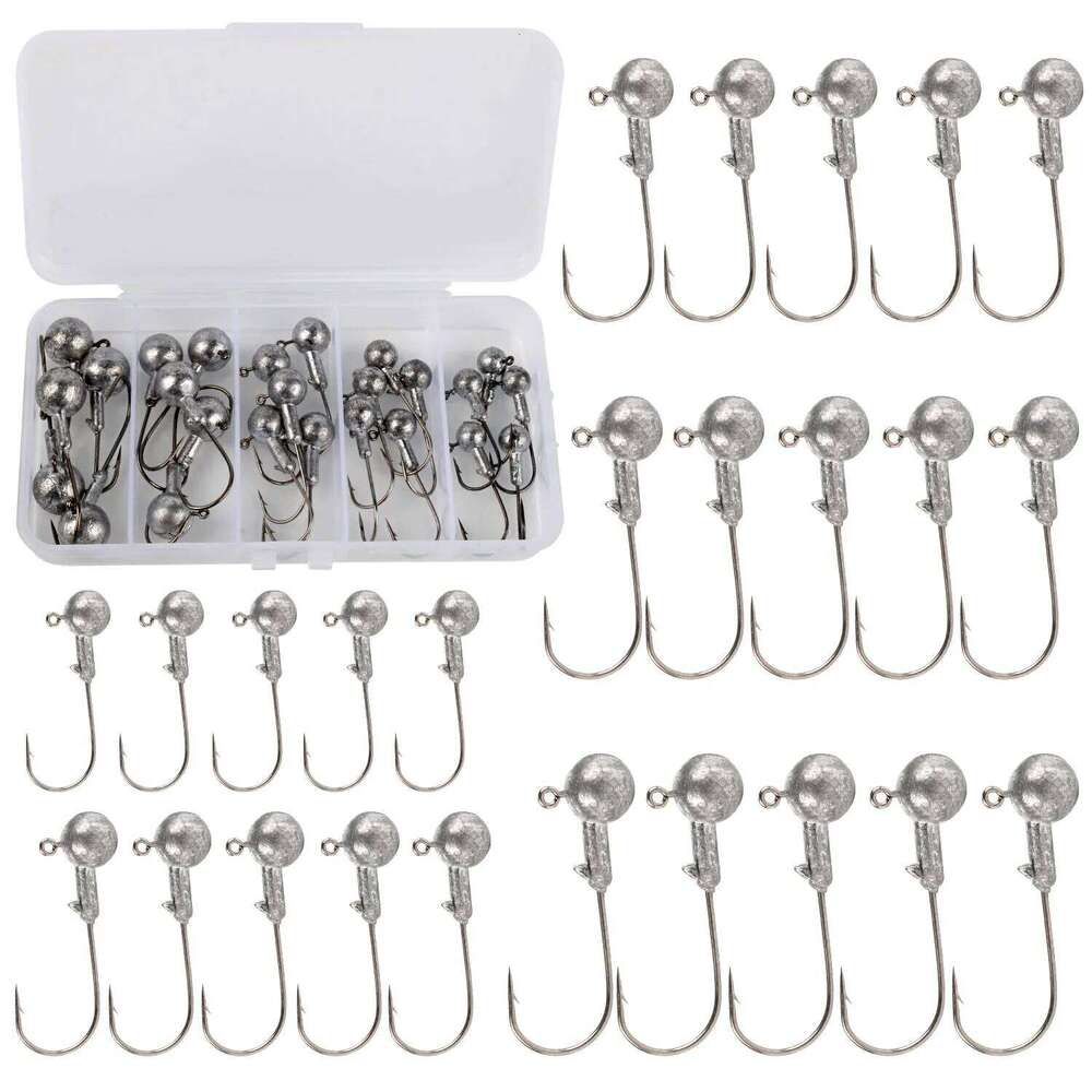 Sougayilang 3.5g 5g 7g 10g 15g Crank Head Lure Hard Bait Soft Worm Fishhook Jig Hook For Fishing S260305