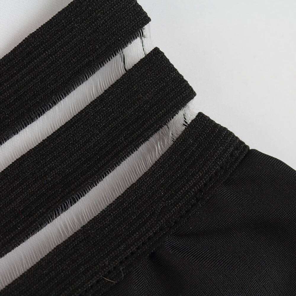 2025 Sexy Black Bikini Set Two Piece High Waist Mesh Brazilian Biquini Swimwear Bathing Suit Push Up Ladies Summer Beachwear XJ260206