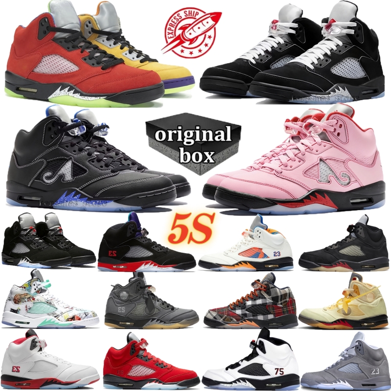 New Women 5 Basketball Shoes 5s Black Cat Olive Navy Georgetown Aqua Lucky Green Concord Racer Blue Raging Bull Fire Red Suede Sail Burgundy Trainer Sneakers