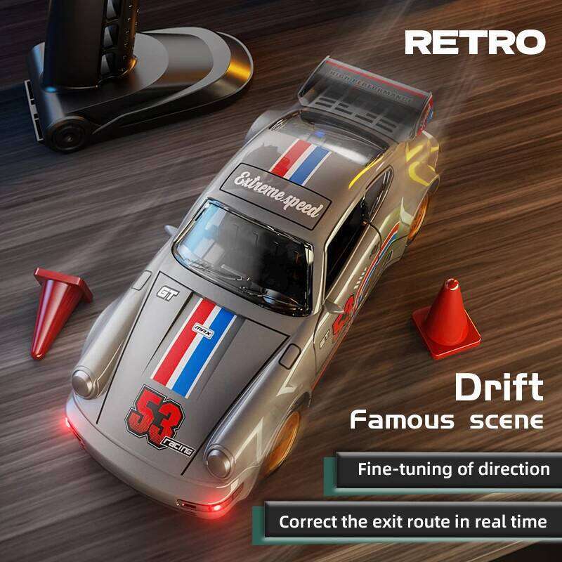 Alloy 1/43 Full Scale Rc Drift Gyro 4wd Mini Desktop Remote Control Diy Sticker Car Door Openable Toys For Boys C260306