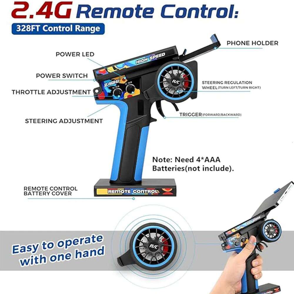 WLtoys 124017V2 Fast Car, 1/12 Brushless RC Car with Independent ESC Adults, 75km/h, Suitable for Outdoors and Gifts C260306