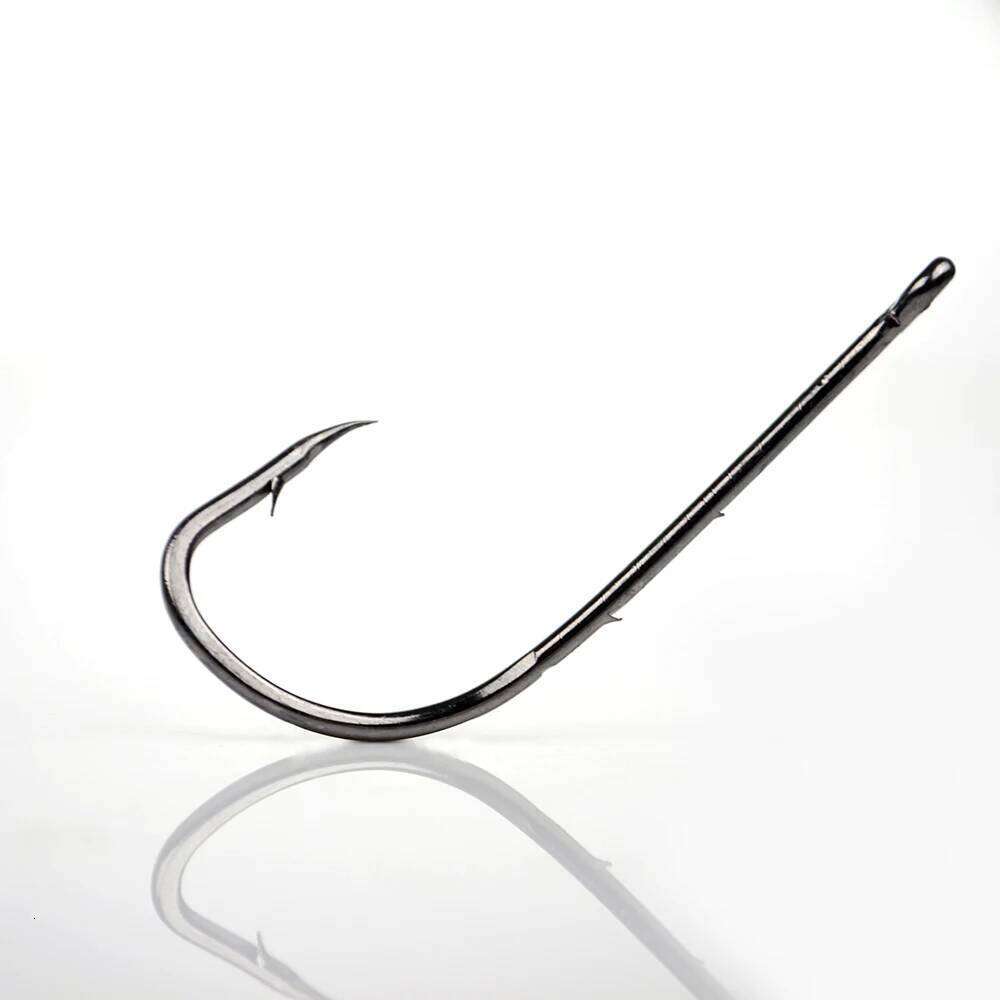 NGB 5-10PCS High Carbon Steel Fishing Hook With Ring Barbed BaitHolder Hooks 1-10# 5/0-1/0# Single Lure Fishhook S260305