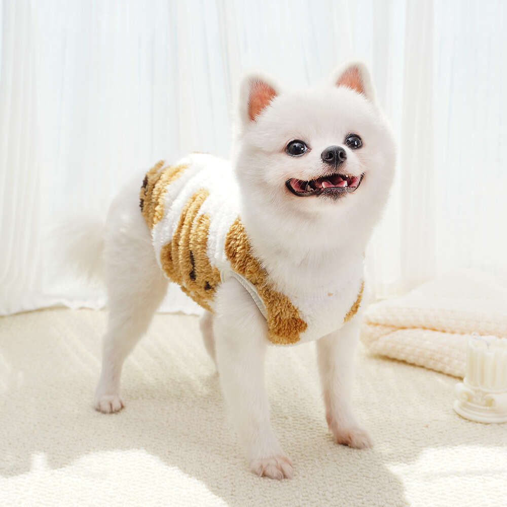 Famous brand New Cross Border Pet Large Universal Autumn Winter Plush Warm Dog Clothes Cat Supplies Manufacturer pupakaIK