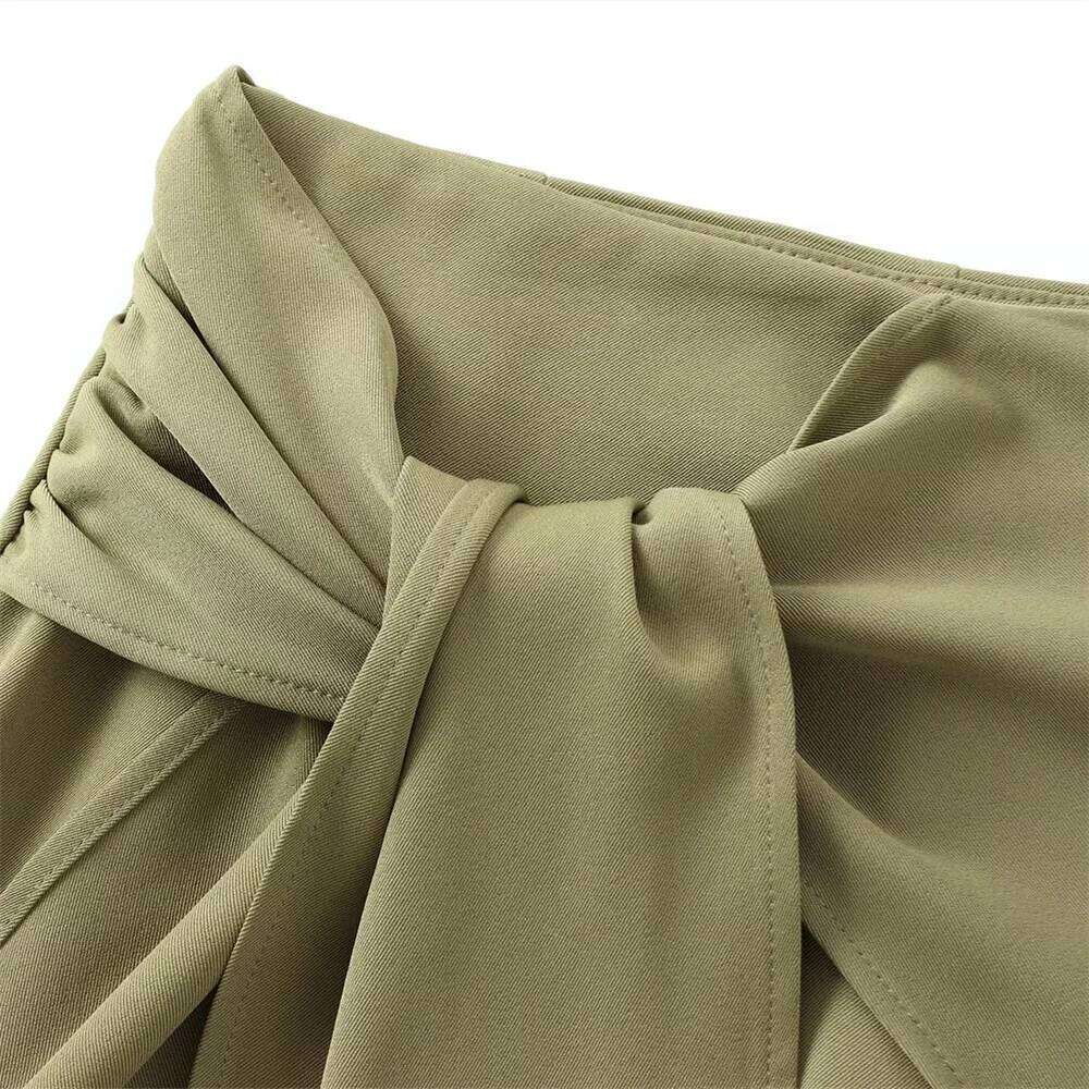 Summer new women's design sense niche atmospheric French European and American style knot decoration skirt pants XJ260309