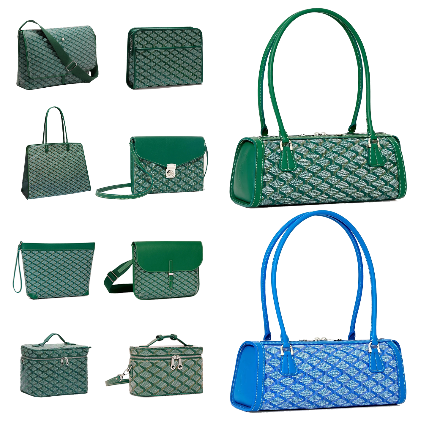 New Designer bag Womens mens handbags Bonbonniere bag Luxury Underarm leather baguette bag Top quality tote Green Shoulder Bag fashion travel Evening Bags Wallets