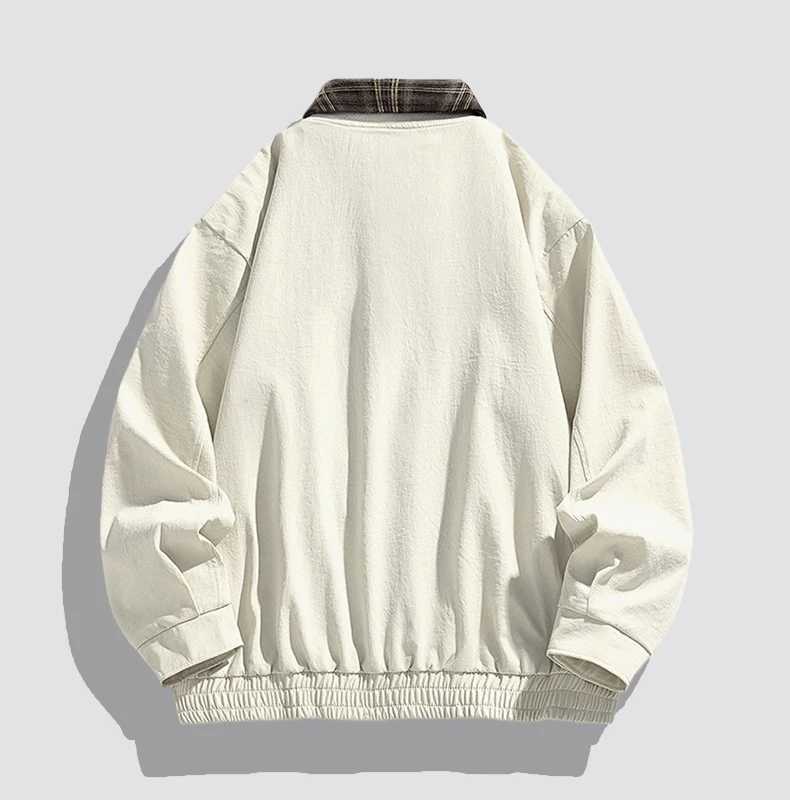 Winter Mens Jacket Trendy Durable Windproof motorcycle jacket Versatile Vintage Style Collar Mens Coat M260309