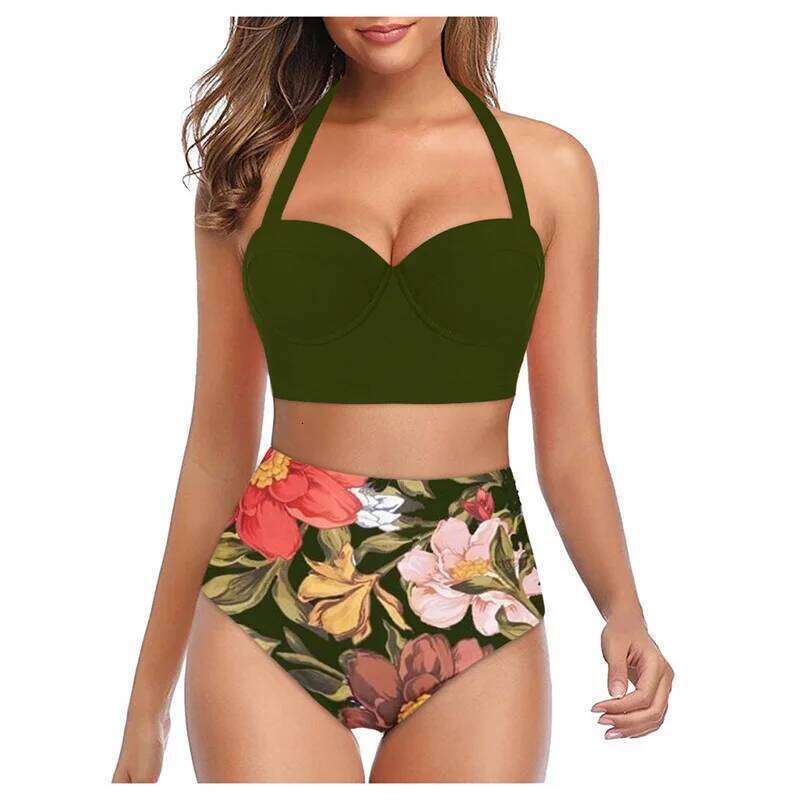 Summer Sexy Swimsuits Push Up Bikini Female Swimwear 2025 Beach Wear High Waist Bikinis Women's Swimming Bathing Suit XJ260206