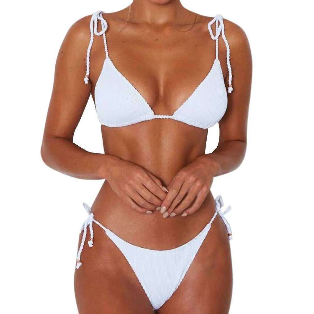 2pcs/set Bikini Breathable Swimwear Swimming Suit Beach Wear Black XJ260206