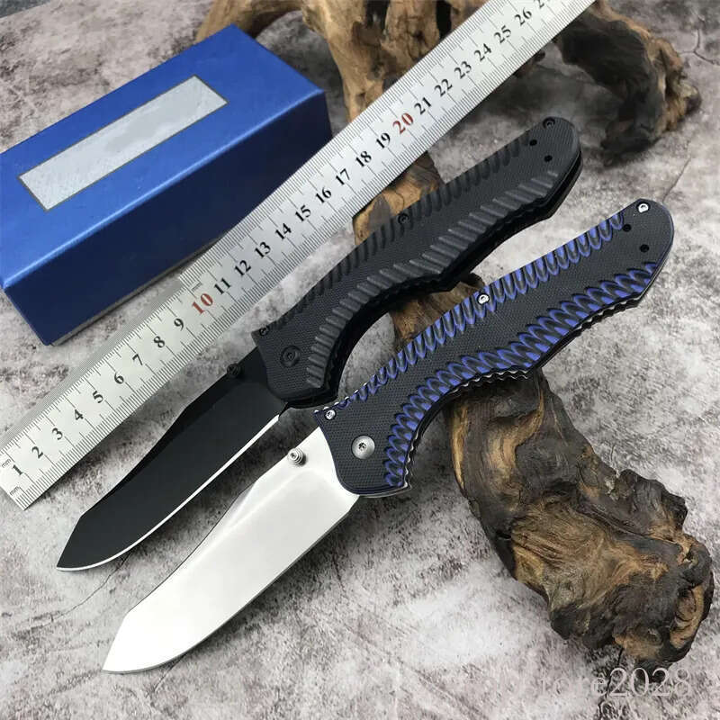 High Quality Outdoors 810 Osborne Contego Plain Edge Folding pocket knife Knife CNC D2 Steel Blade G10 Handle Tactical Hunting Camping Pocket KNIVES B