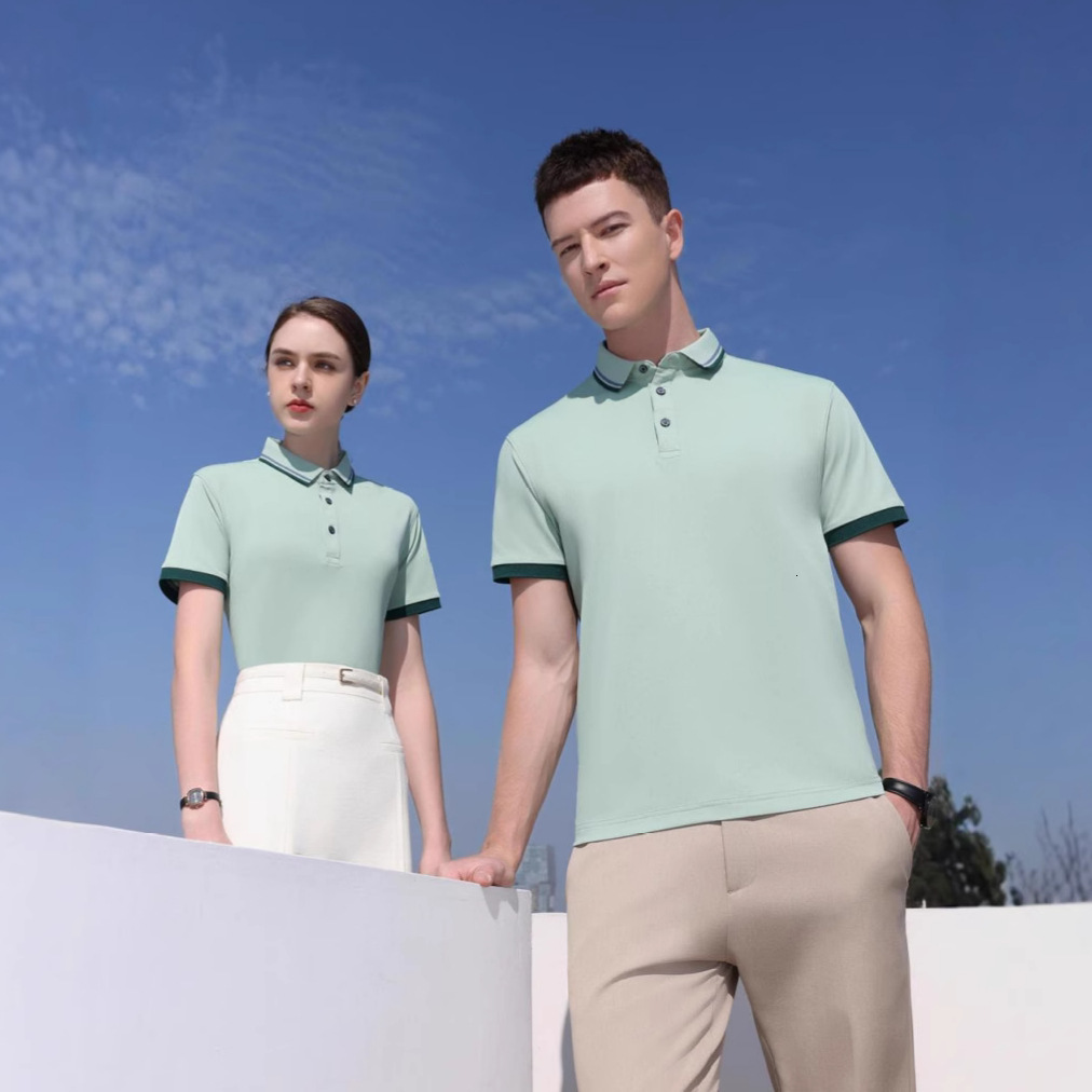 Clothes Customizable - Summer Men's Designer Short Sleeve T-Shirt Fashion Turn-Down Collar Luxury Polo Shirt Short Sleeve Sports Brand Casual Pol