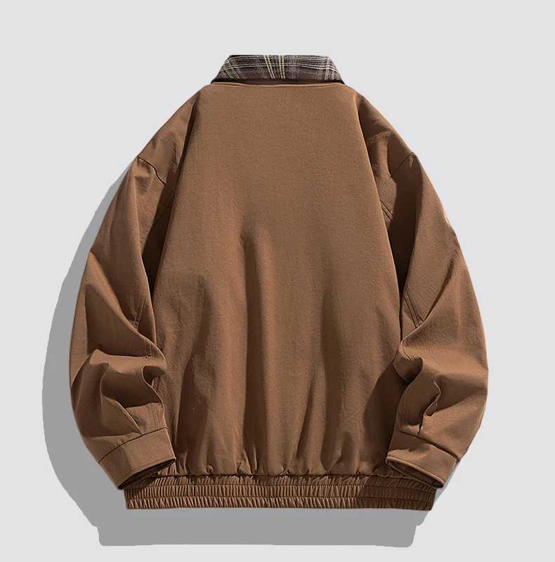 Winter Mens Jacket Trendy Durable Windproof motorcycle jacket Versatile Vintage Style Collar Mens Coat M260309