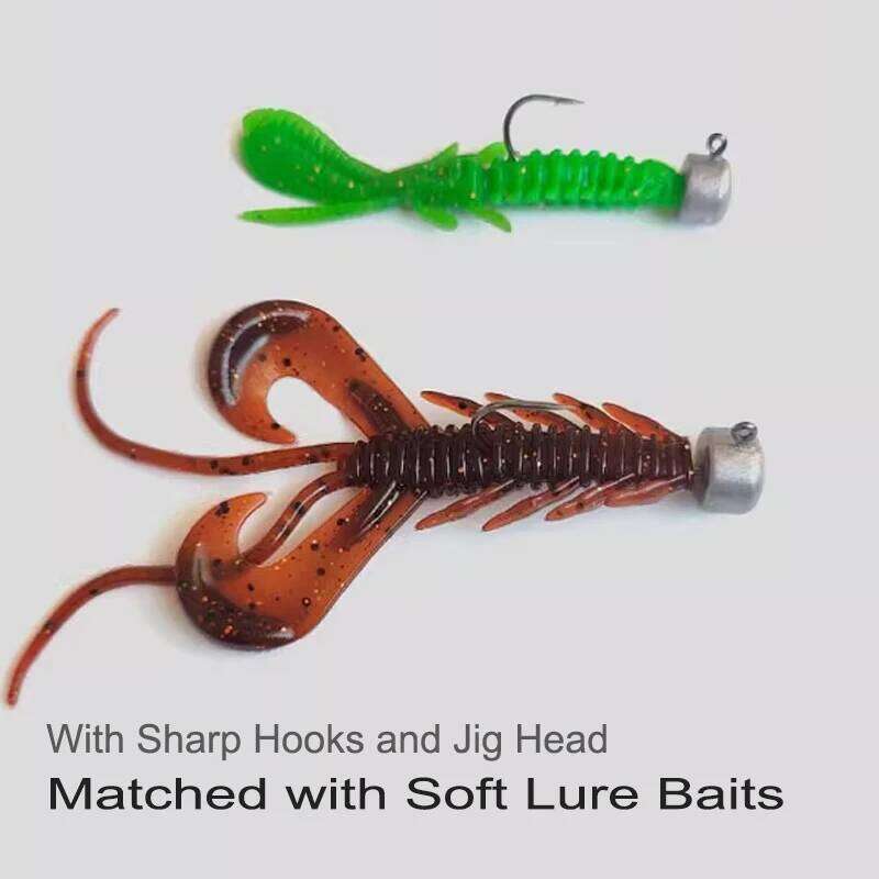 MrLurion 10pcs 1.5g 2.5g 3.5g 4.5g 6g jig , rig Ned head hooks for soft worm lure baits fishing tackle bass S260305