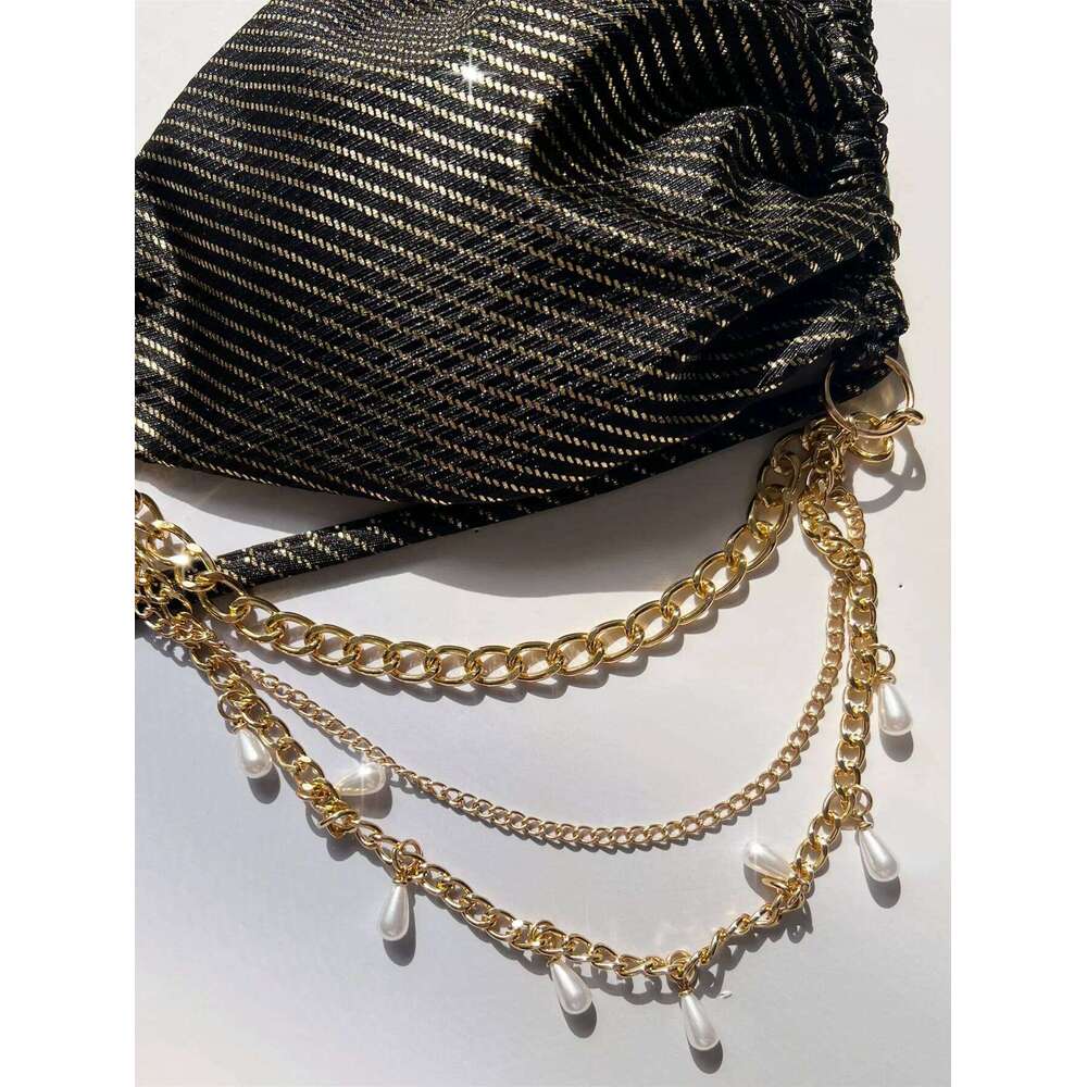 Sexy Brazilian Bikini Push Up Swimwear Women Glitter String 2 Piece Swimsuit Blingbling Chain Bathing Suit Biquini Femme Bather XJ260206