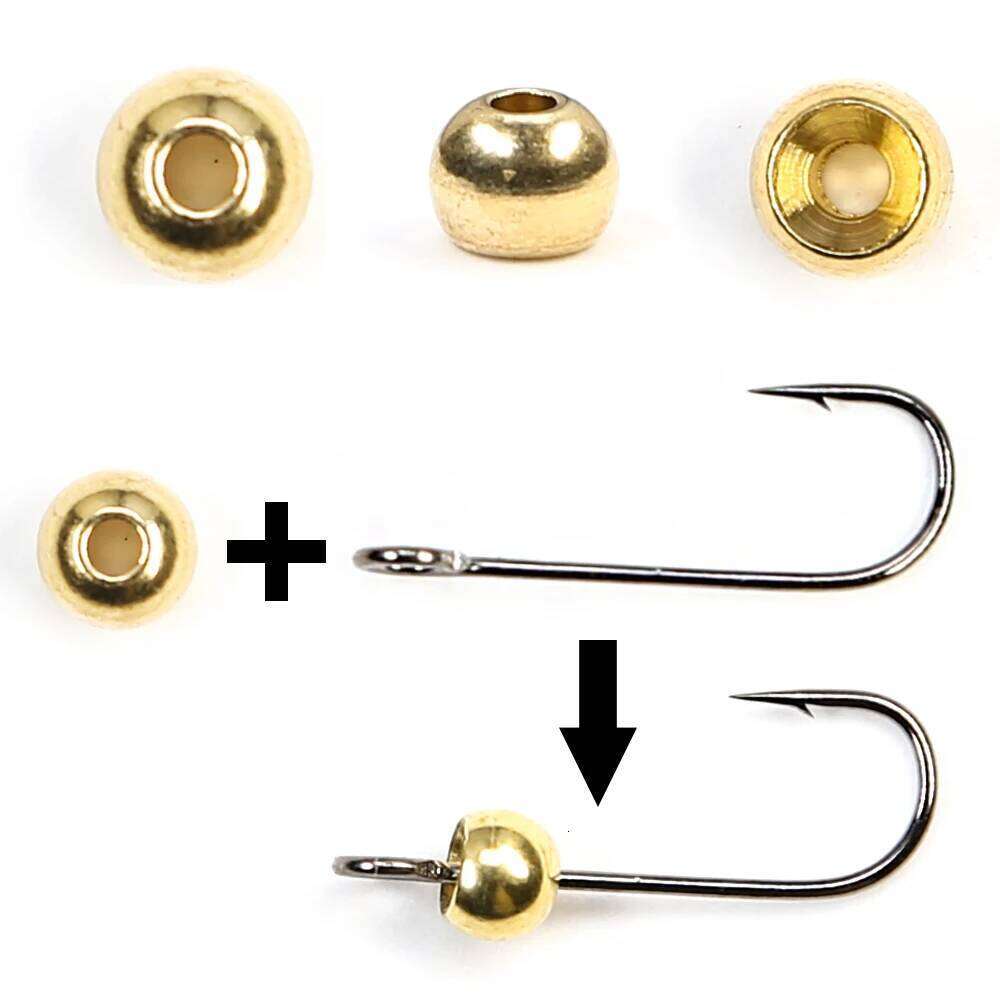 B&U Micro Sinker DIY For Jig Head Fishing Big Eye Hooks Bullet Weights Soft Lure Group 0.19g/0.32g/0.48g/0.76g Hook Aggravated S260305