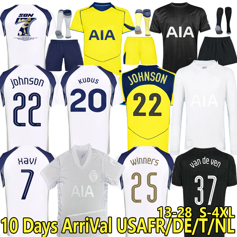 25 26 Season SON XAVI TEL SOLANKE SON KUDUS VICARIO FINAL MADDISON KULUSEVSKI RICHARLISON ROMERO VAN DE VEN BISSOUMA 2025 2026 Soccer Jerseys mens kids kit equipments