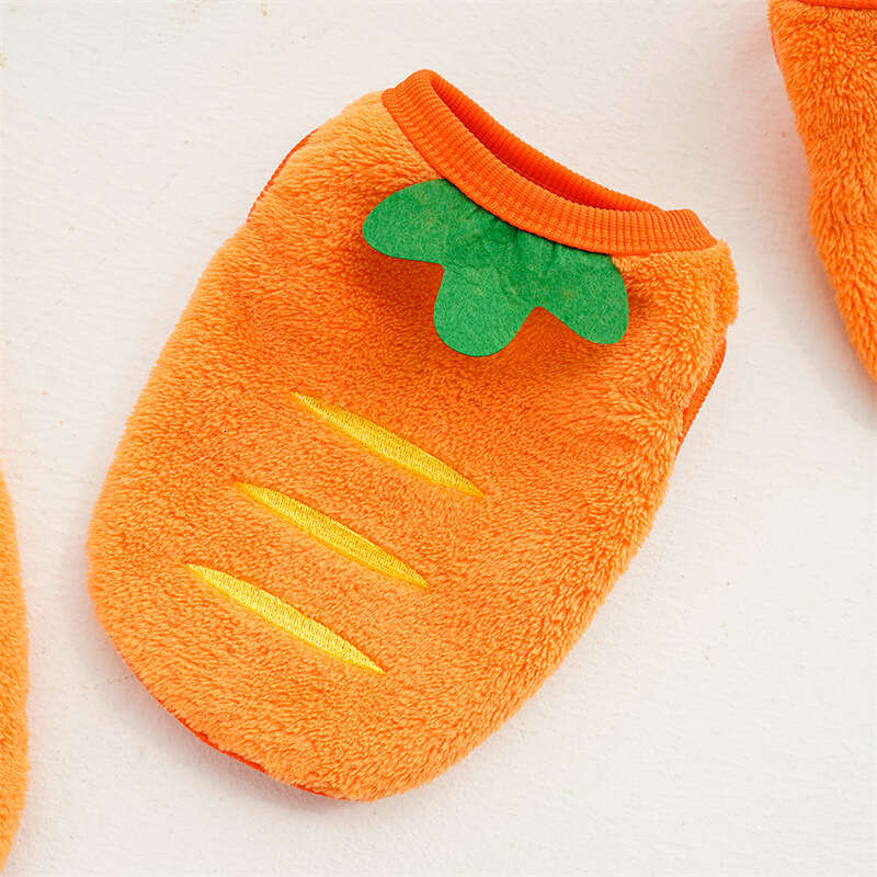 Famous brand Pet Dog Winter Carrot Puppy Clothes for Teddy Bichon Corgi Pomeranian Apparel Cat Supplies Wholesale pupakaIK