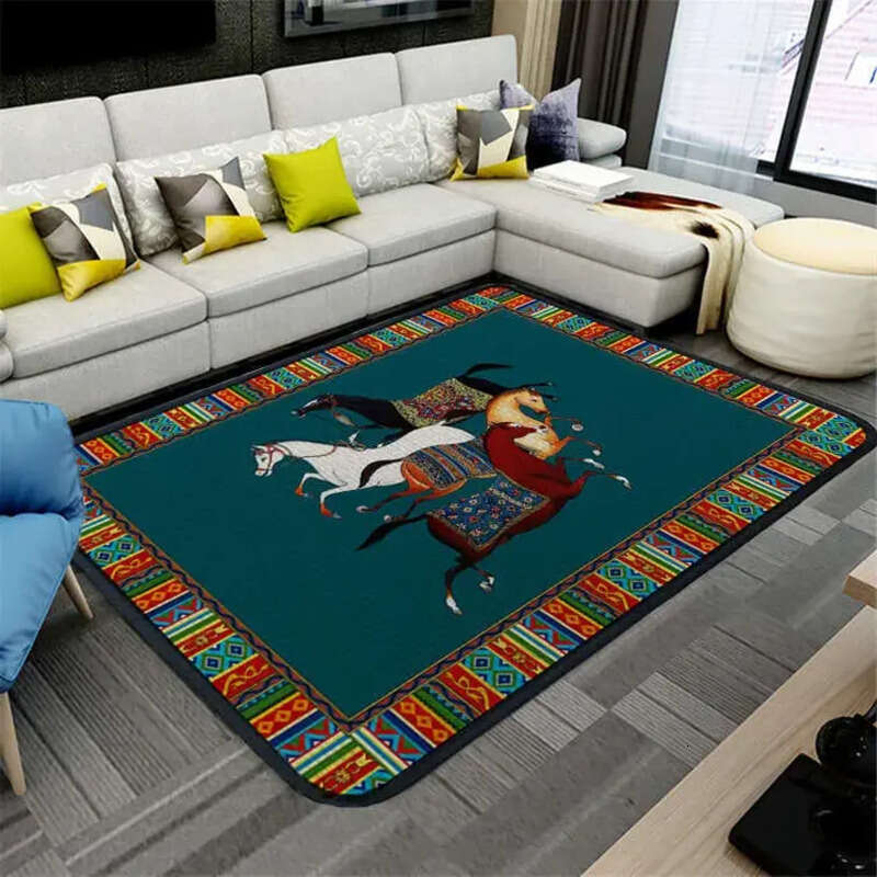 Jungle Horse Sofa Carpet Equator Doormat Living Room Bedroom Bedside Rug Floor Entrance Door Mat
