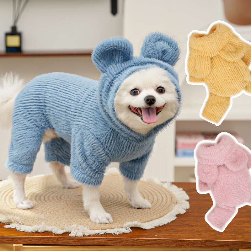 Famous brand Autumn Winter Pet Faux Mink Fur Cat Dog Clothes Accessories Hooded Vest Teddy Bichon Corgi French Bulldog pupakaIK