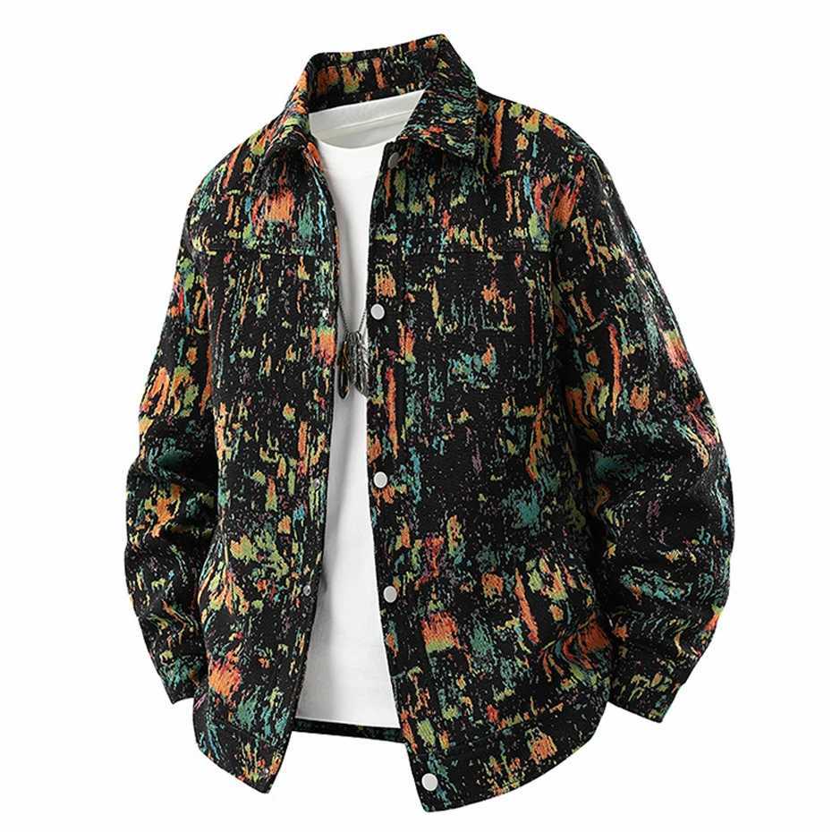 Spring Autumn Color Knitted Jacket Men Fashion Casual Button Jacket Male M260309