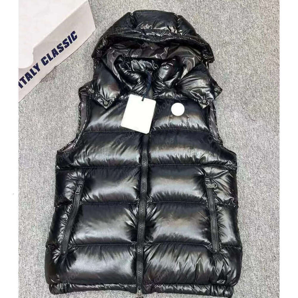 2026 Men's Vest Designer Puffer Vest Gilet Luxury Down Woman Womens Coat Feather Filled Material Vests Graphite Couple Vest Label M-2XL