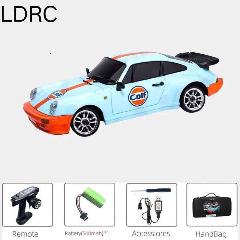 New LDRC LD1898 1/18 Professional RC Drift Remote Control Car Gt 911 High-Speed Racing Boy Cars Toy Children's Gifts C260306