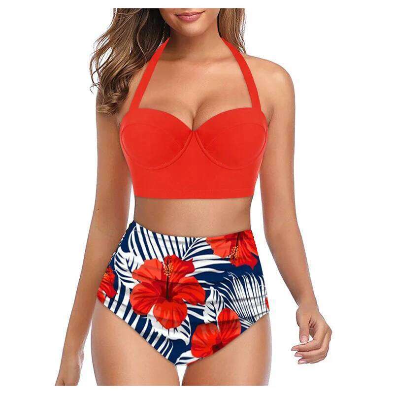 Summer Sexy Swimsuits Push Up Bikini Female Swimwear 2025 Beach Wear High Waist Bikinis Women's Swimming Bathing Suit XJ260206