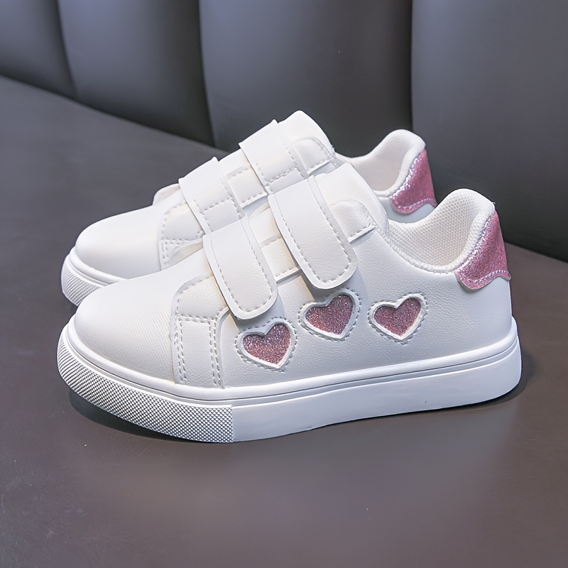 Free Shipping Kids Sneakers, Girls Shoes, White Sneakers, Board Shoes Children Fashion Walking Shoes Size 22-30