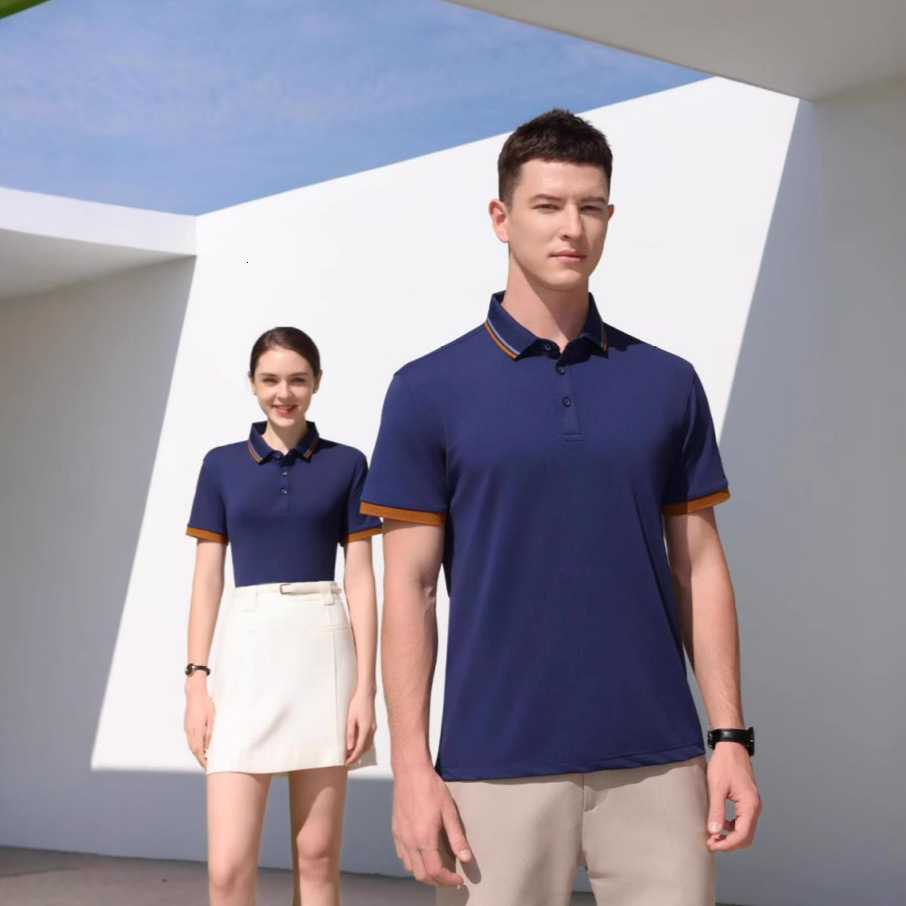 Clothes Customizable - Summer Men's Designer Short Sleeve T-Shirt Fashion Turn-Down Collar Luxury Polo Shirt Short Sleeve Sports Brand Casual Pol