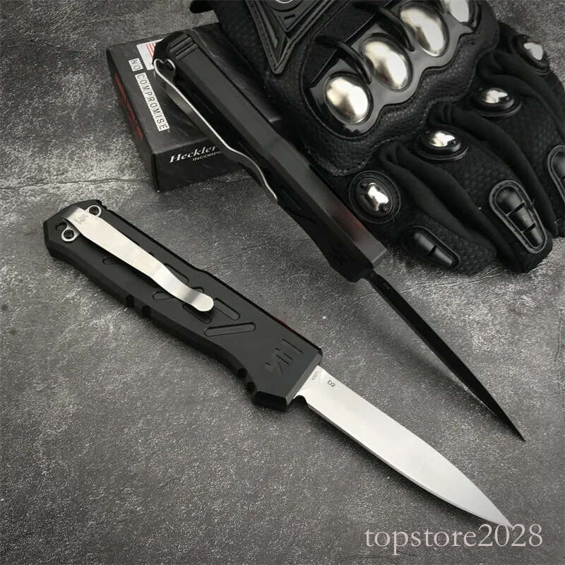 High Quality HK 14850 Multi-hunting Pocket Knife Sharp pocket knife D2 Blade Aluminium Alloy Handle Outdoor Tactical Hunting Survival EDC Tools 3300 4