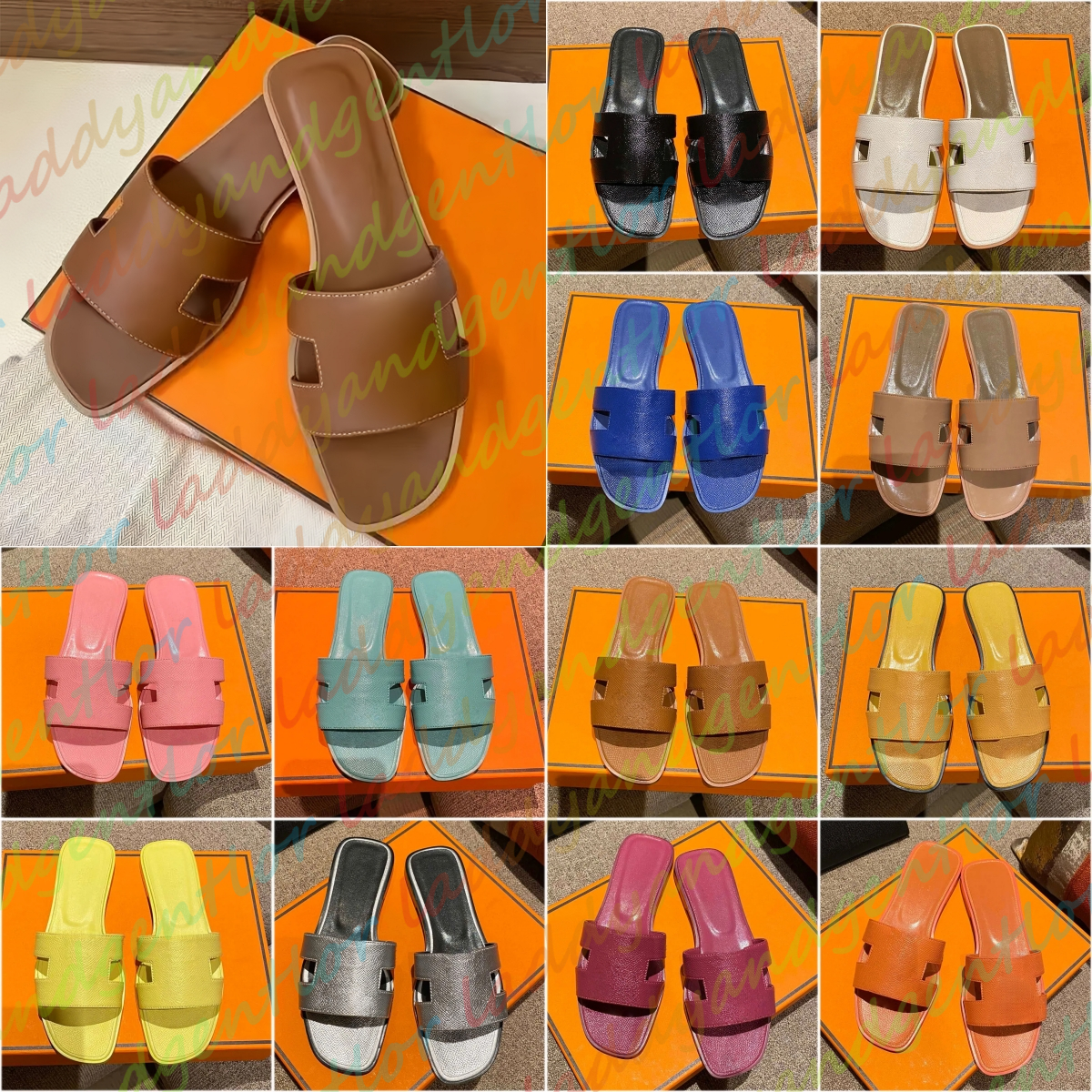 Free Shipping Designer sandals clogs heels slippers slides clog for mens famous black womens sandal flats fur mules sabot sandale Flip Flops