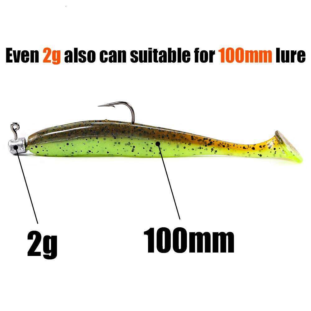 B&U Ned Rig Hooks Mushroom Head Fishhook For Soft Bait Worm Fishing S260305